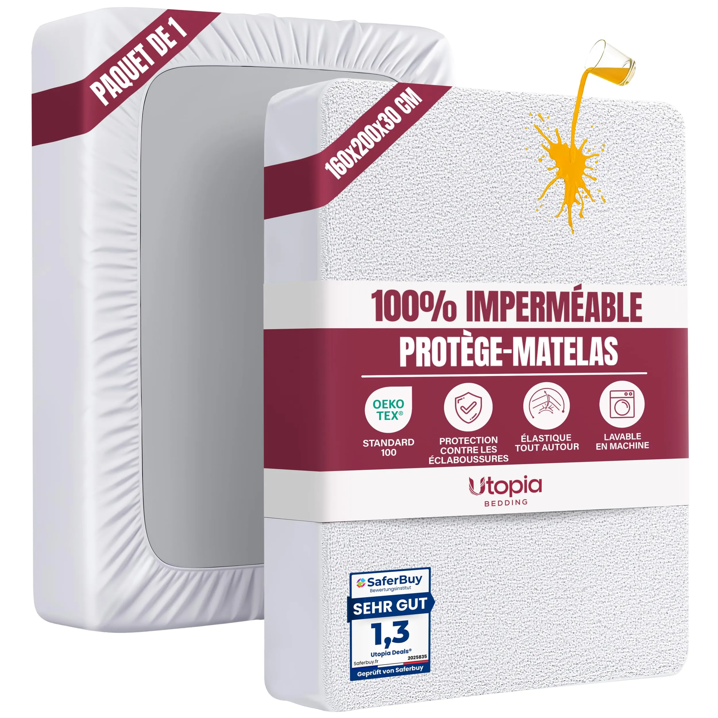 Protégez votre matelas avec style : l’alèse imperméable Utopia Bedding à prix doux
