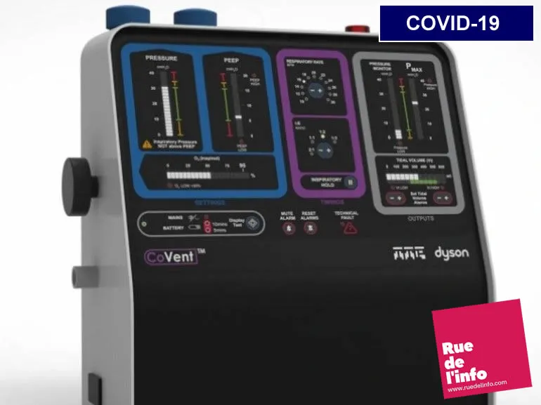 Dyson invente un respirateur spécialement pour le Covid-19