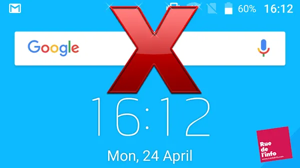 Comment supprimer la barre de recherche Google sur Android ?
