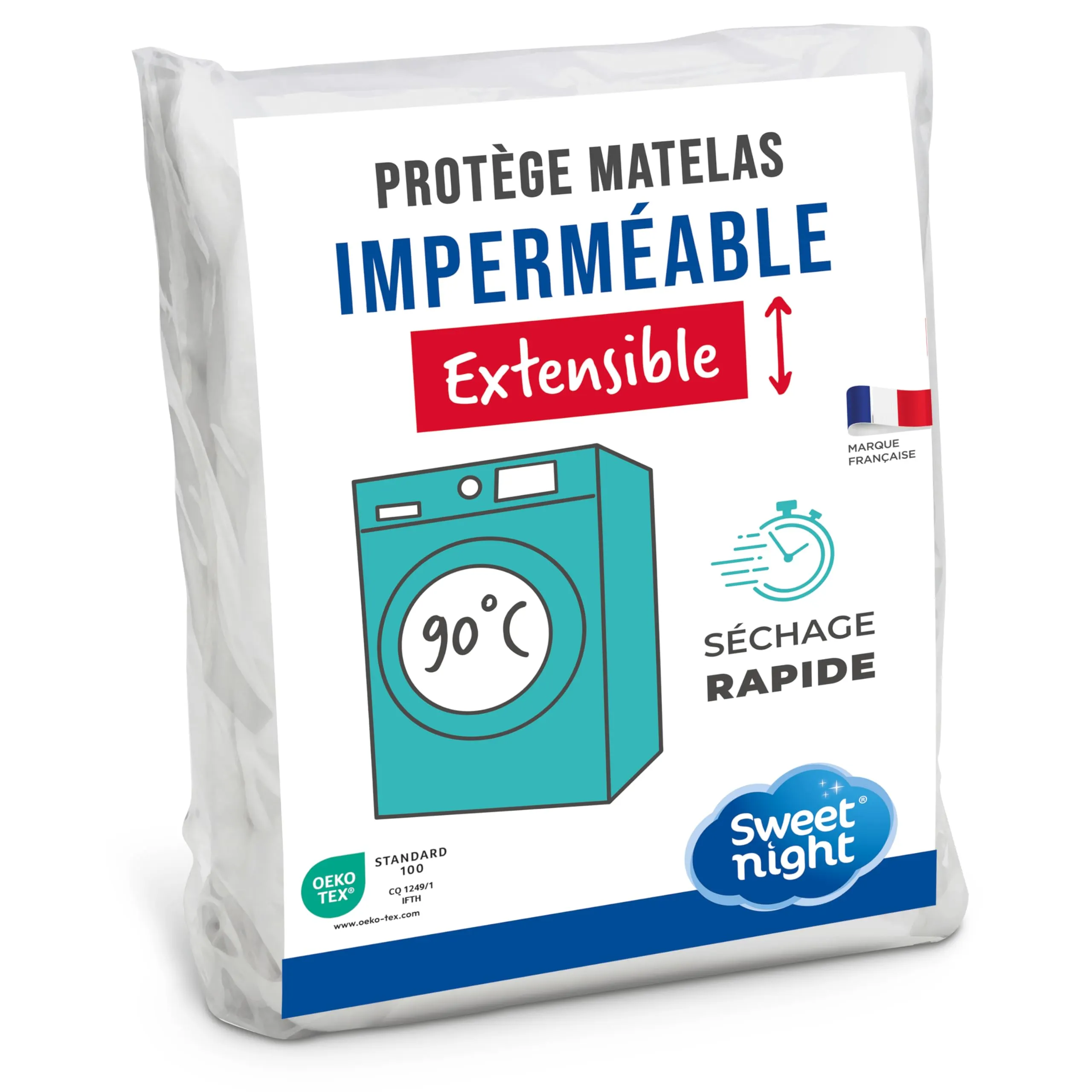 SWEET NIGHT : l'alèse imperméable 140x190 cm qui protège votre matelas à petit prix
