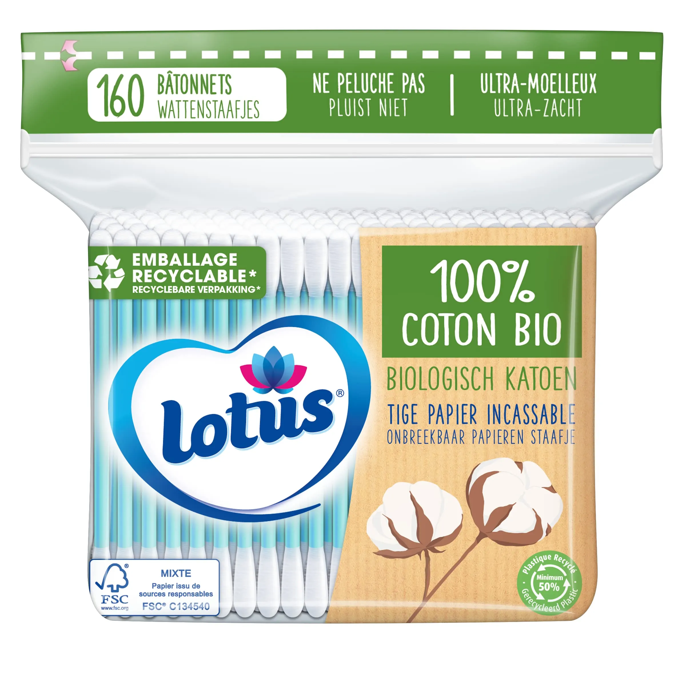 Lotus Organic Paper and Cotton Swabs : le geste écolo à petit prix