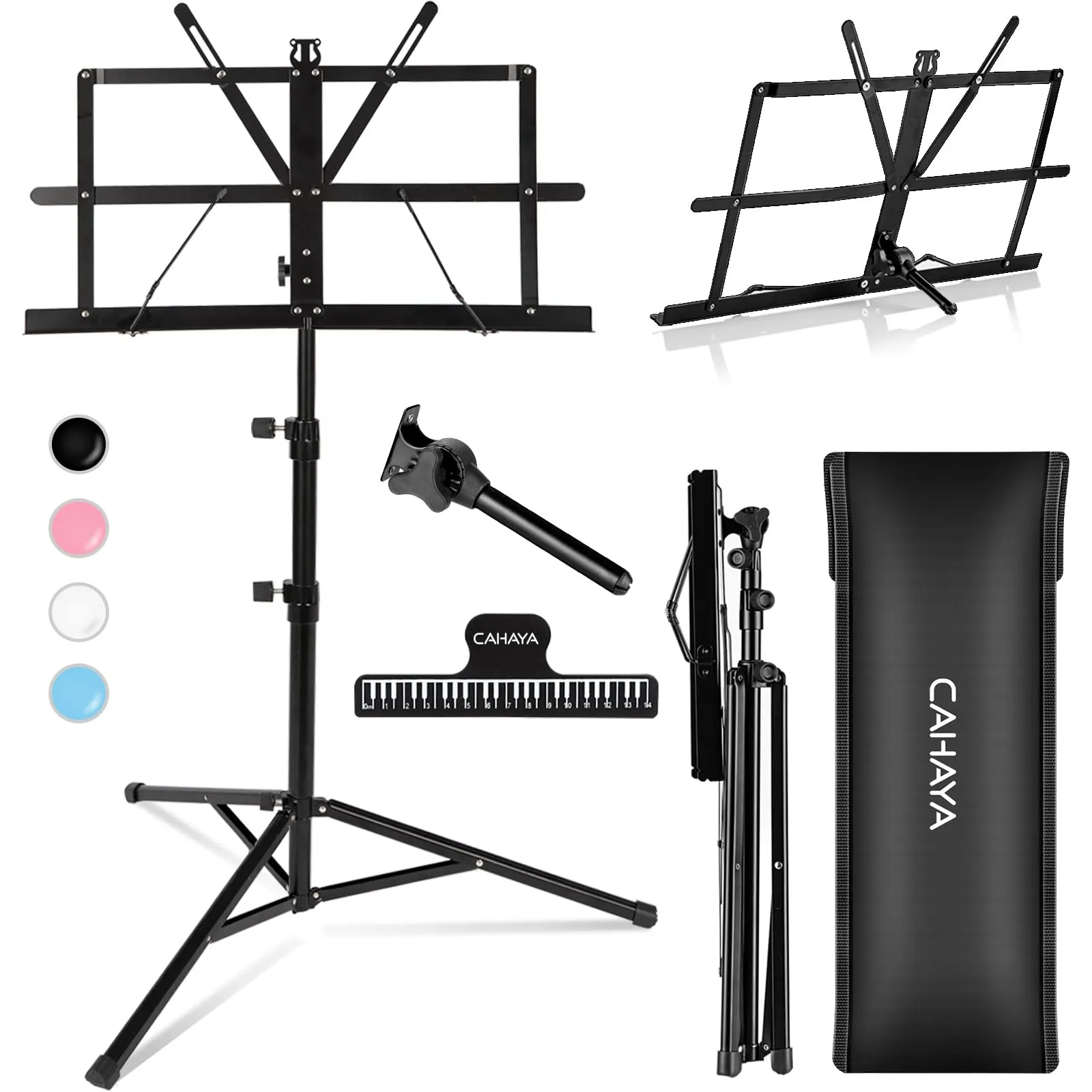 CAHAYA Music Stand 2 en 1 : le pupitre pliable et ajustable qui devient bureau nomade à 19,99 €