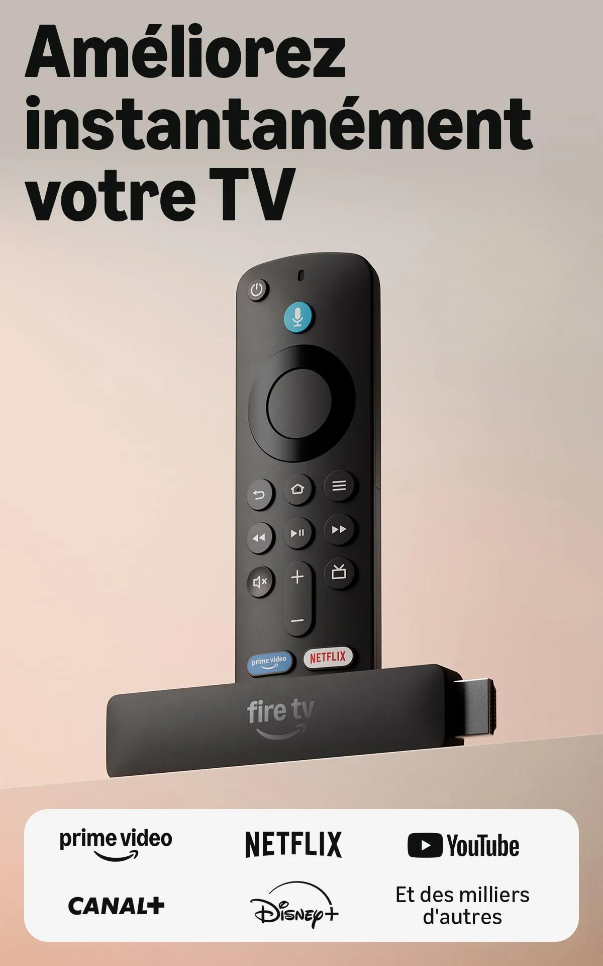 Fire TV Stick HD à 27,99 € : le streaming simplifié avec Alexa