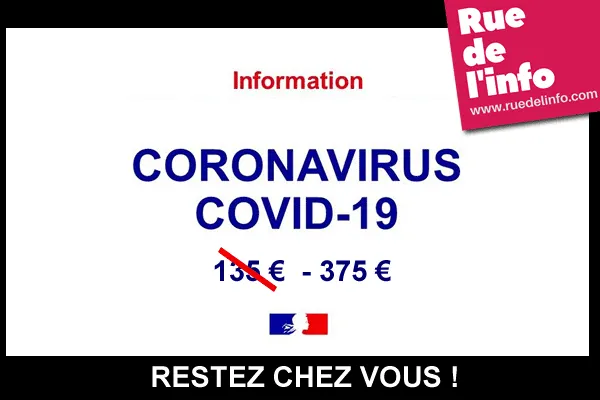 COVID-19 : Déplacement non autorisé, c est 375 €