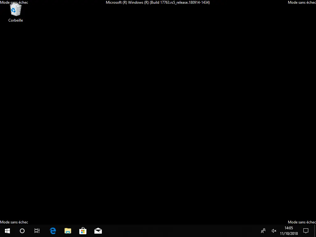 Démarrer en mode en échec – Windows 10 – Rue de l’info