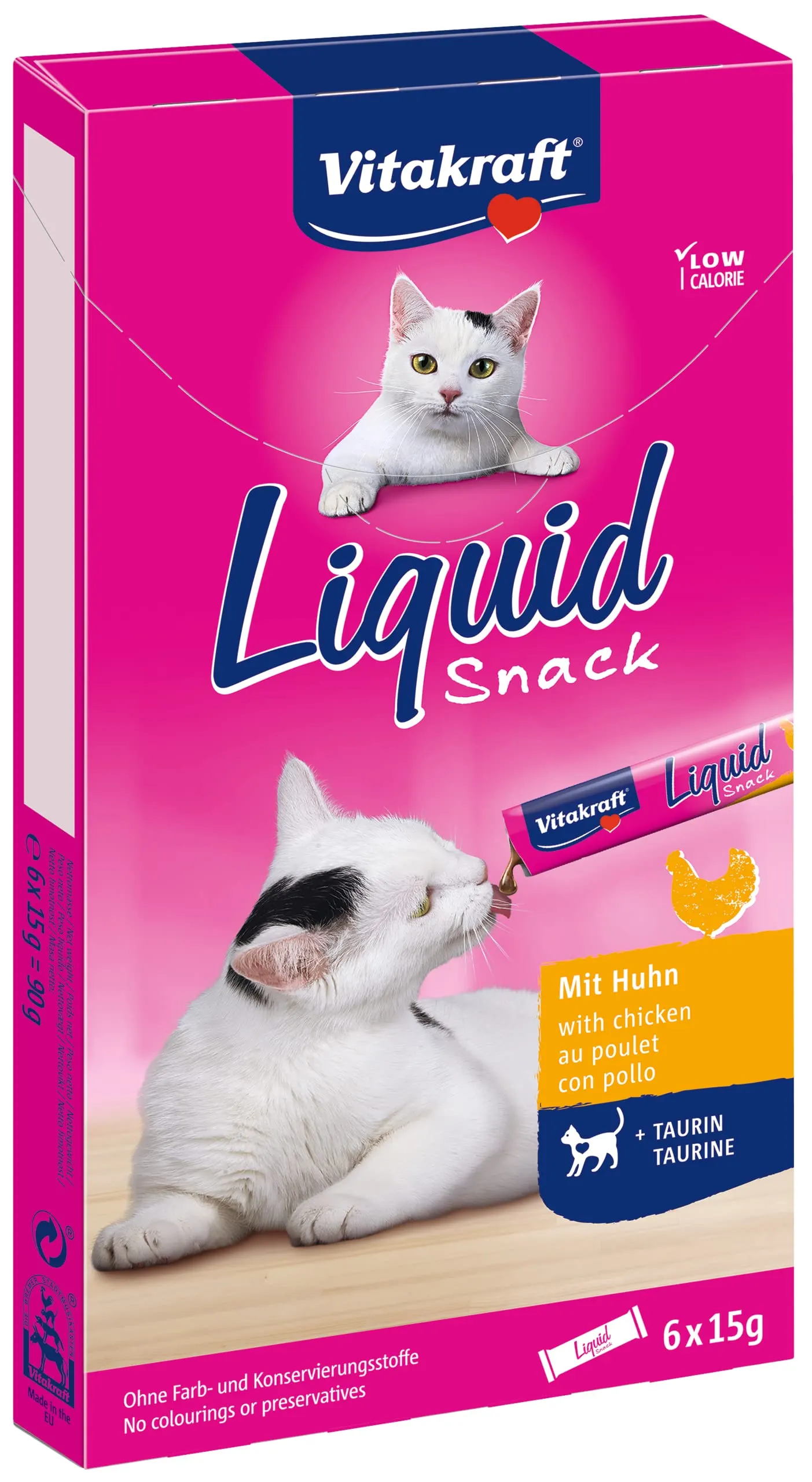 Vitakraft Liquid Snack Poulet & Taurine : la friandise liquide irrésistible à moins de 2,30 €