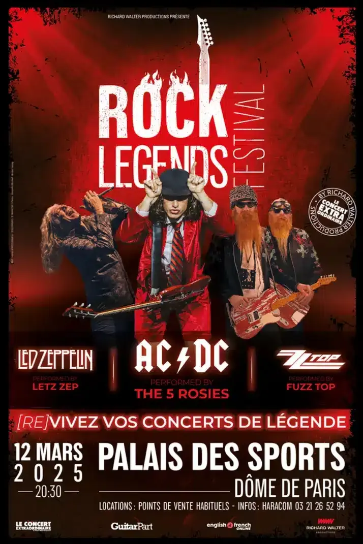 Le Festival Rock Legends : Les Titans du Rock de Retour à Paris !