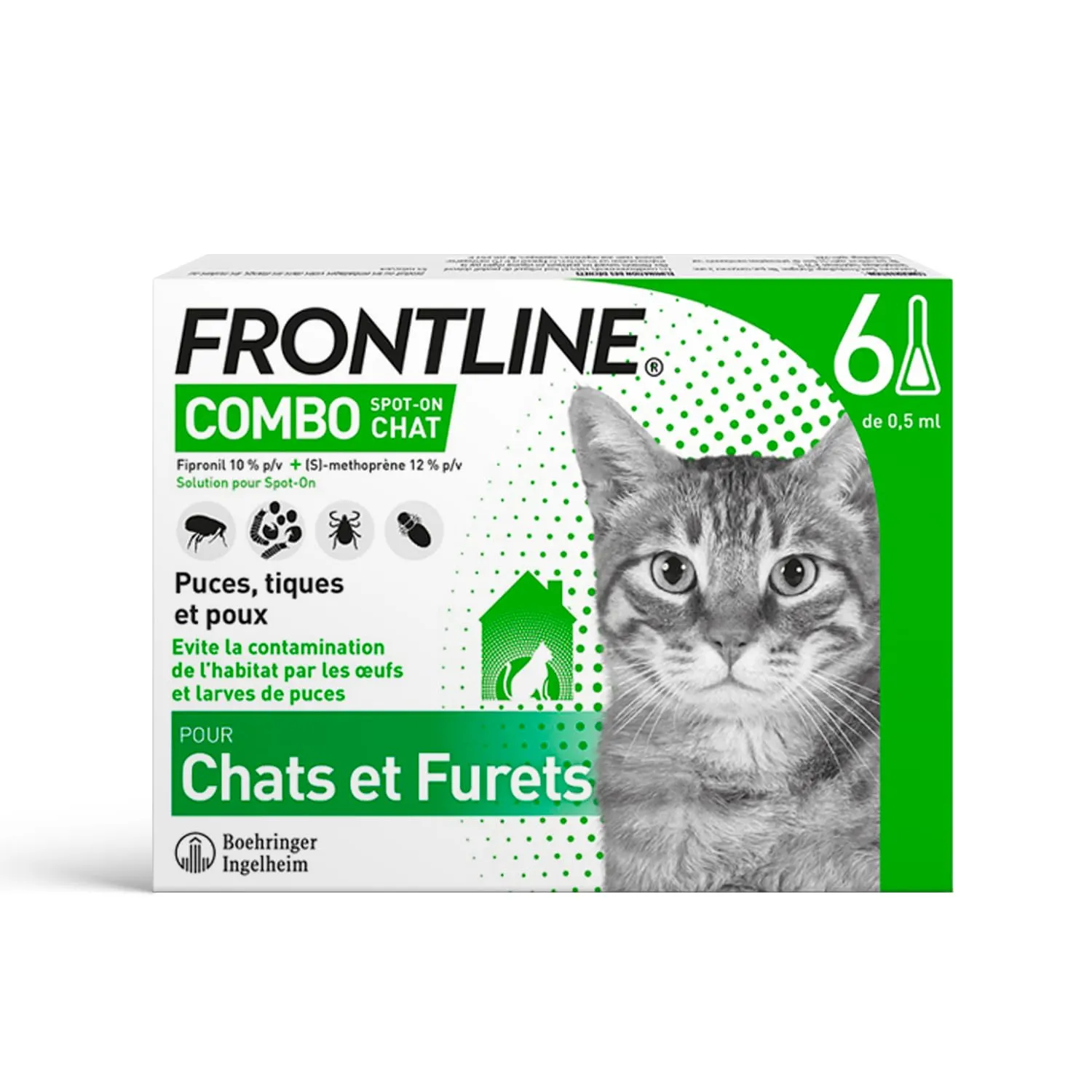 FRONTLINE Cat Combo : l'arme fatale contre puces, tiques et poux à prix mini