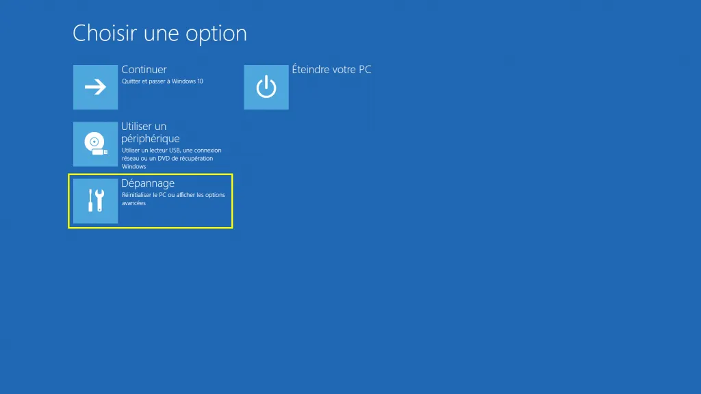 Démarrer en mode en échec – Windows 10 – Rue de l’info