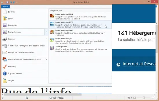 Faire une capture d’écran -rue de l’info