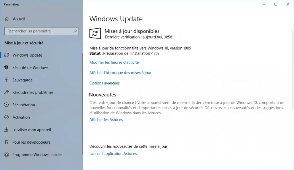 Windows 10 October 2018 Update