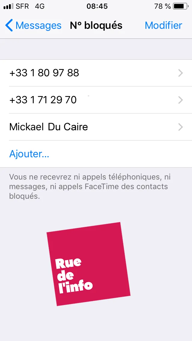 Comment bloquer un contact sur un iPhone ? – rue de l’info