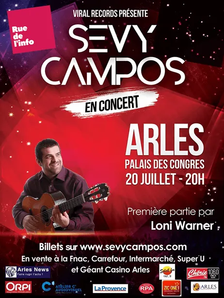 Concert Sevy Campos – Palais des Congrès d’Arles – Rue de l’info