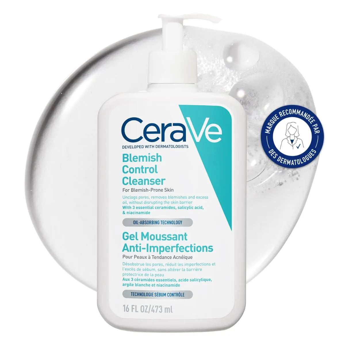 CeraVe Gel Moussant Anti-Imperfections : le nettoyant visage qui purifie sans agresser