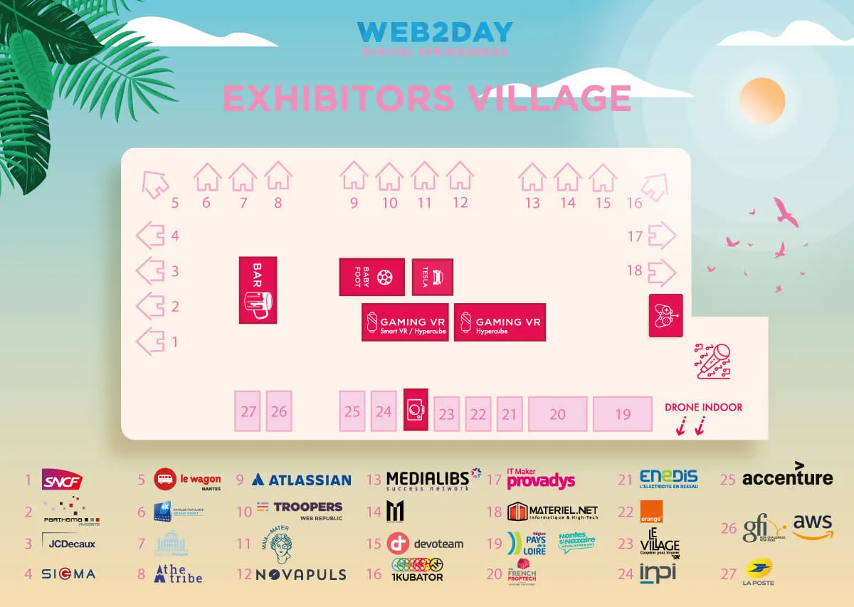 Rue de l’info Web2Day – Village plan