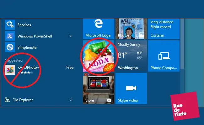 Comment désactiver les publicités du menu Démarrer sur Windows 10