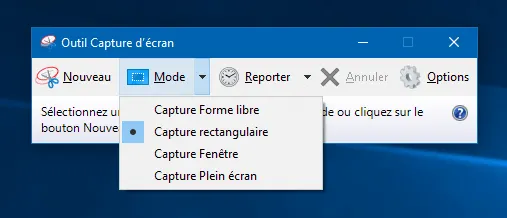 Faire une capture d’écran -rue de l’info