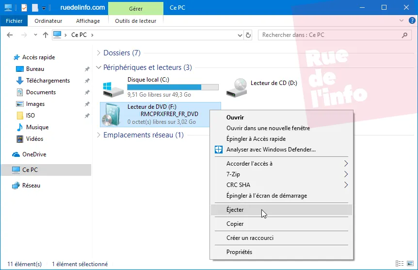 Monter une image ISO sur Windows