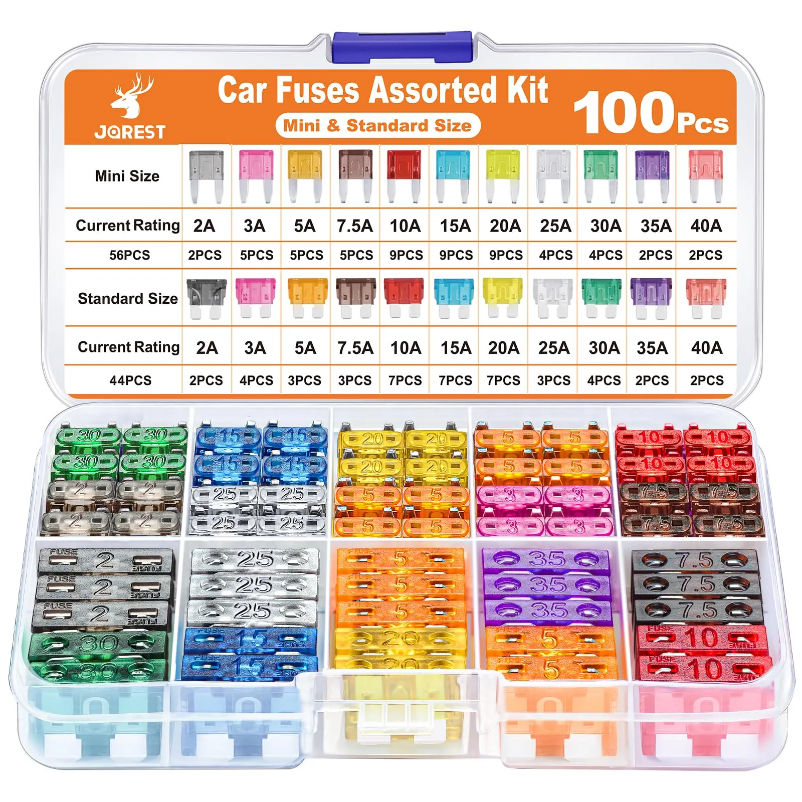 JOREST : 100 fusibles auto + extracteur pour 6,99 € – la sécurité à petit prix