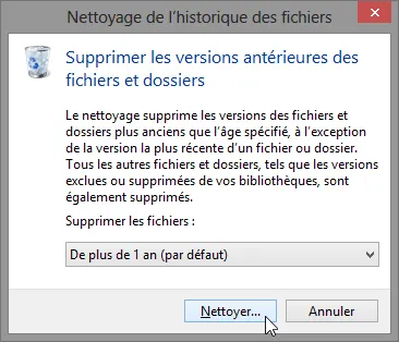 activation historique des fichiers Windows