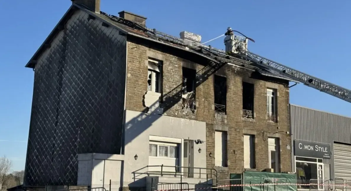 Incendie à Vassy : Déviation sur l axe Vire Normandie/Condé