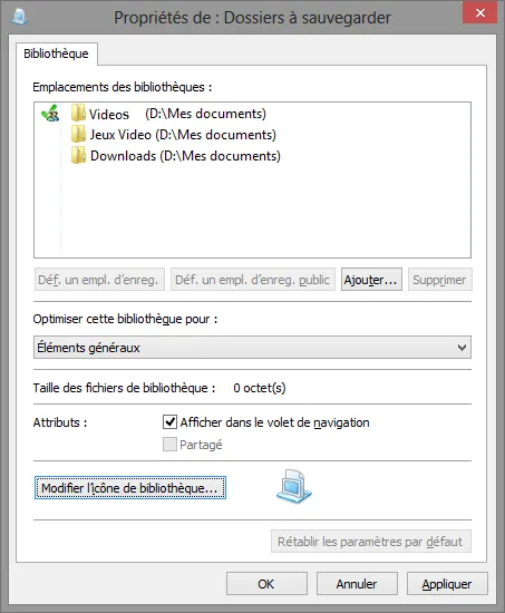 activer historique fichiers windows