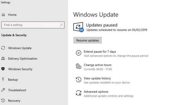 update april 2019 – Windows 10
