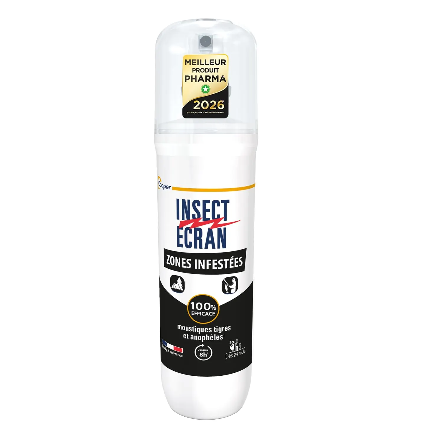 Protection 8H anti-moustiques tigres : le spray INSECT ECRAN à prix doux