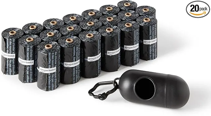 Le pack de 300 sacs à déjections Amazon Basics : l'essentiel à petit prix pour votre chien
