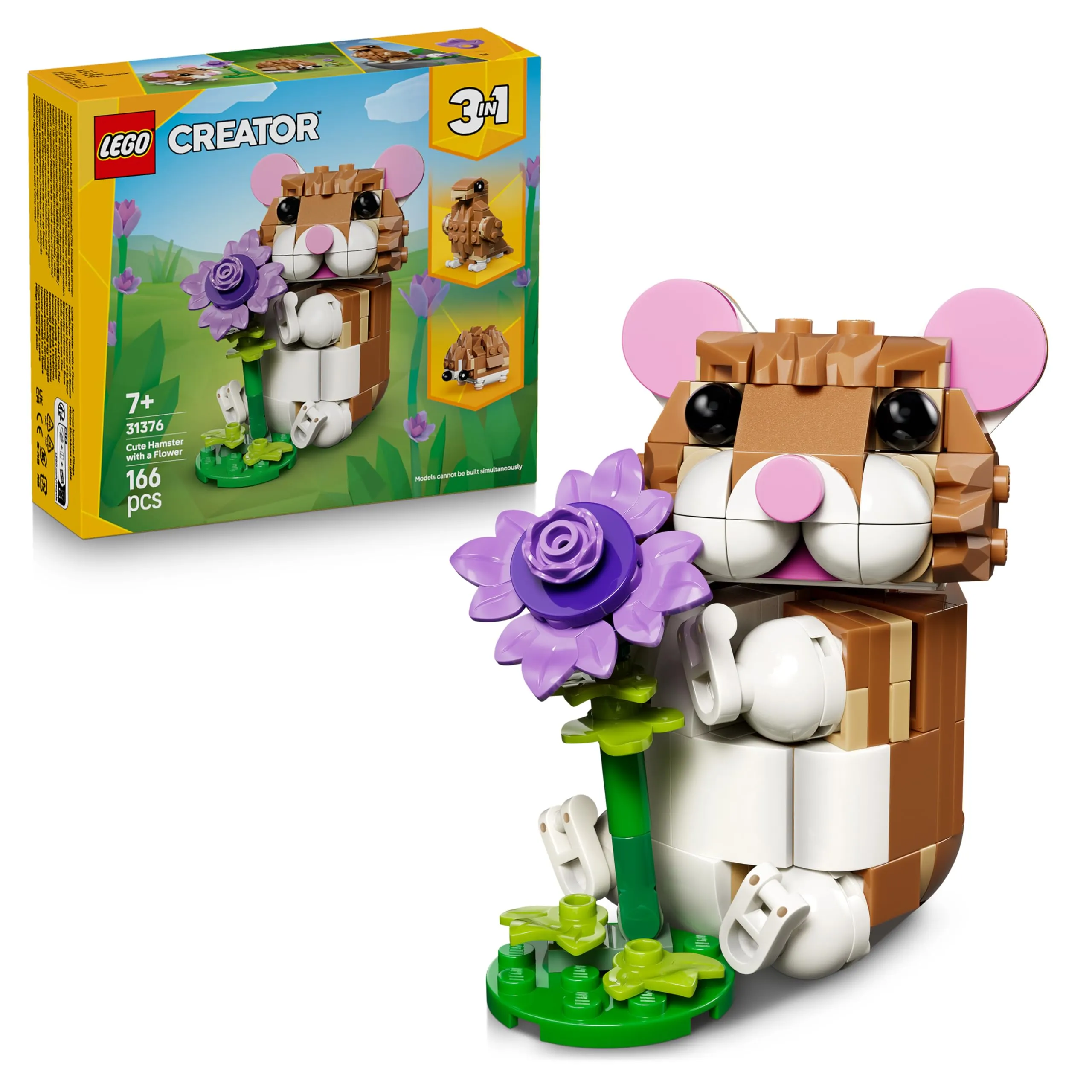 LEGO Creator 3-en-1 : Hamster, Fleur, Aigle ou Hérisson ? Un Set DIY à 6,39 €