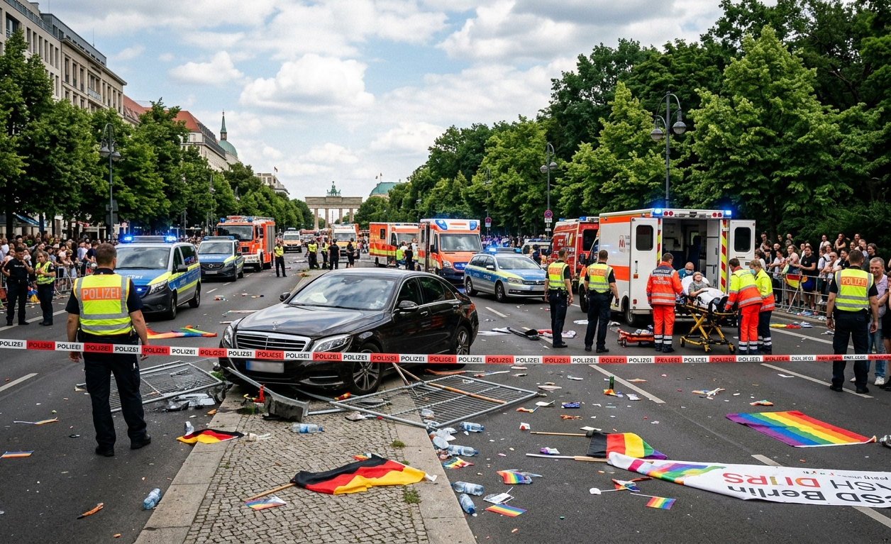 Attentat à la marche des fiertés de Berlin : un mort, 29 blessés et un suspect en fuite
