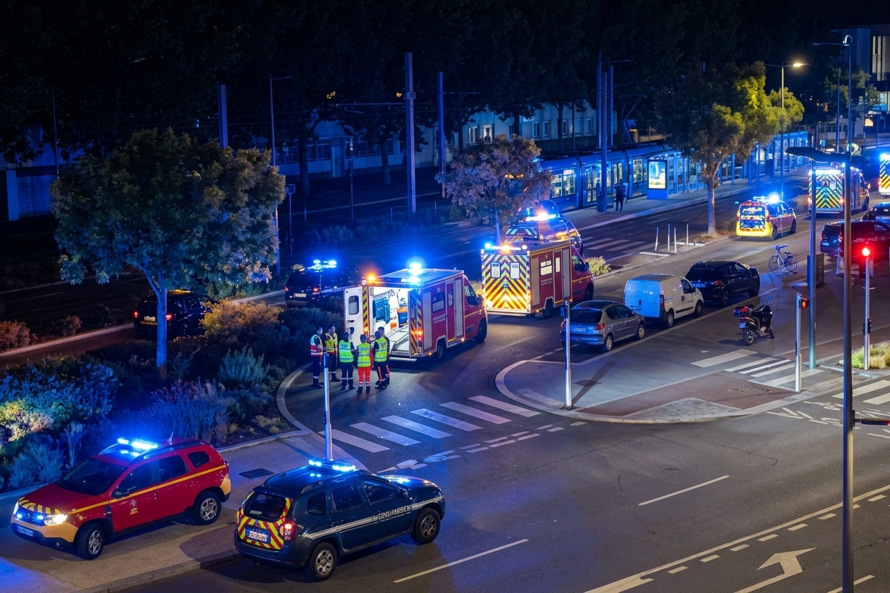 Terrible accident devant la gare de Caen : une voiture fonce sur 11 personnes, au moins un mort