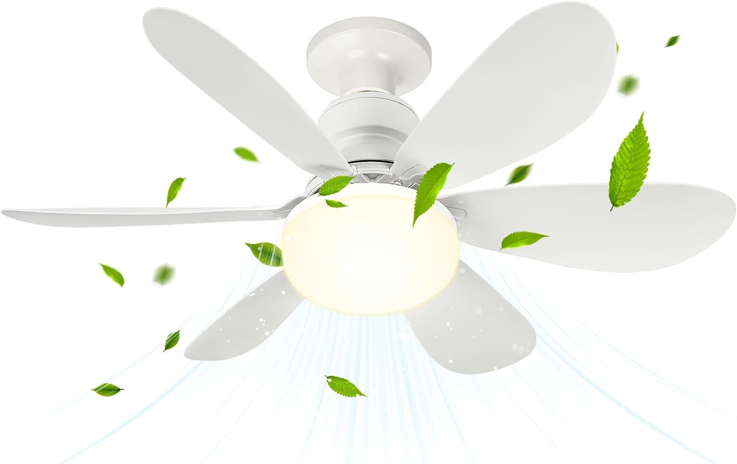 Ventilateur de Plafond BuzzoXerex 52cm : Lumière LED Dimmable et Brise Rafraîchissante à Moins de 30€